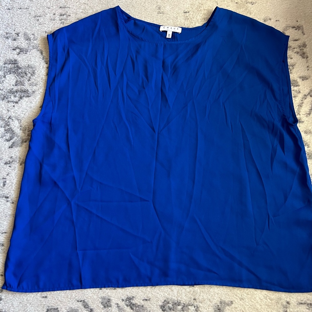 Chaus Royal Blue Blouse